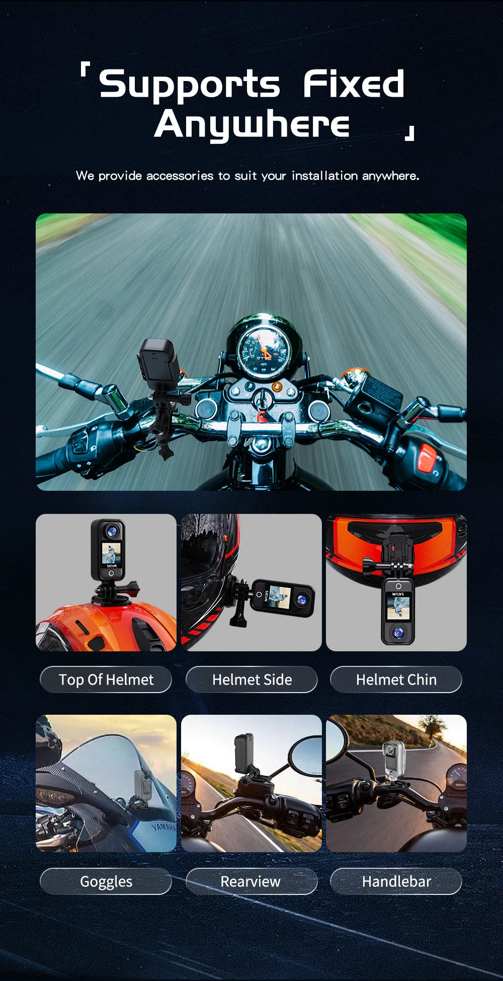 SJCAM C300 Pocket Action Camera 4K FHD With Long Battery Life Video 30M Waterproof 5G WiFi Camera Sport Action Cam.