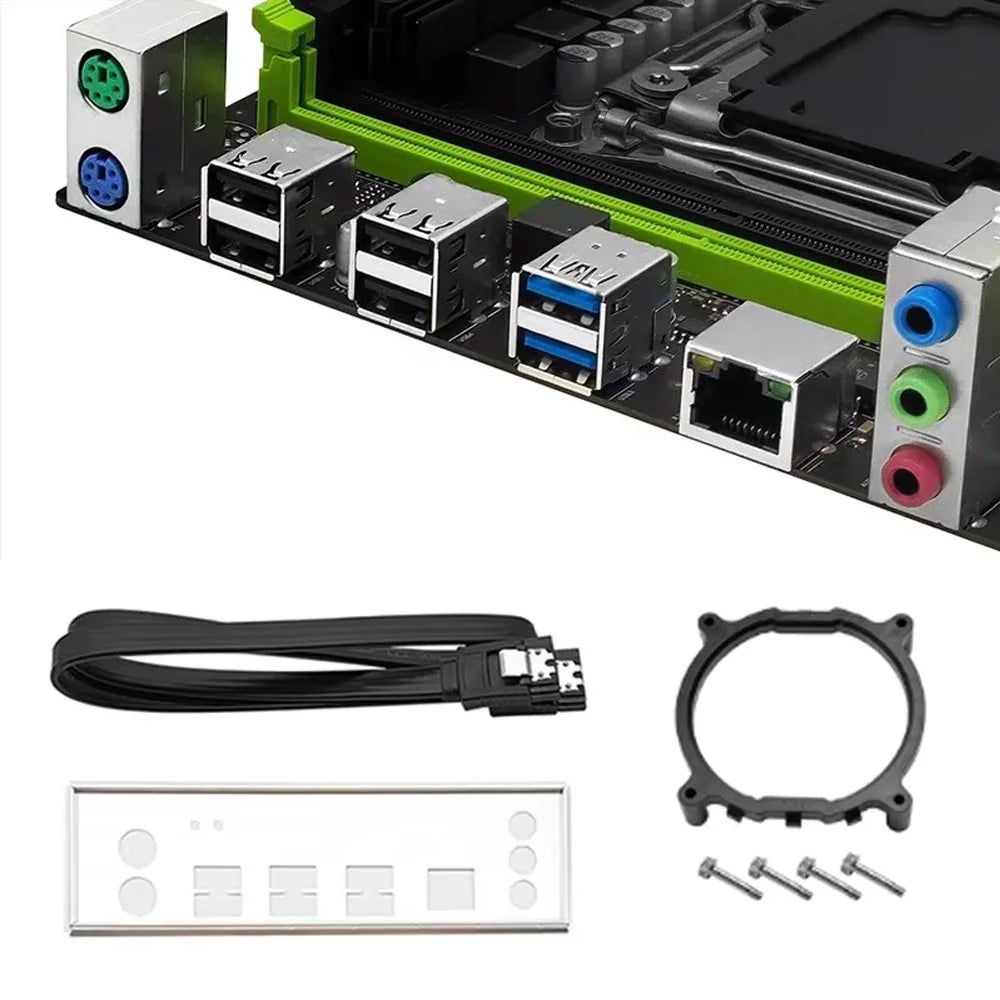 SOYO Motherboard Set Kit With LGA2011-3 Xeon E5 2650 V4 CPU DDR4 16GB (2*8GB) 2133MHZ Memory NVME M.2 SATA  Computer components.