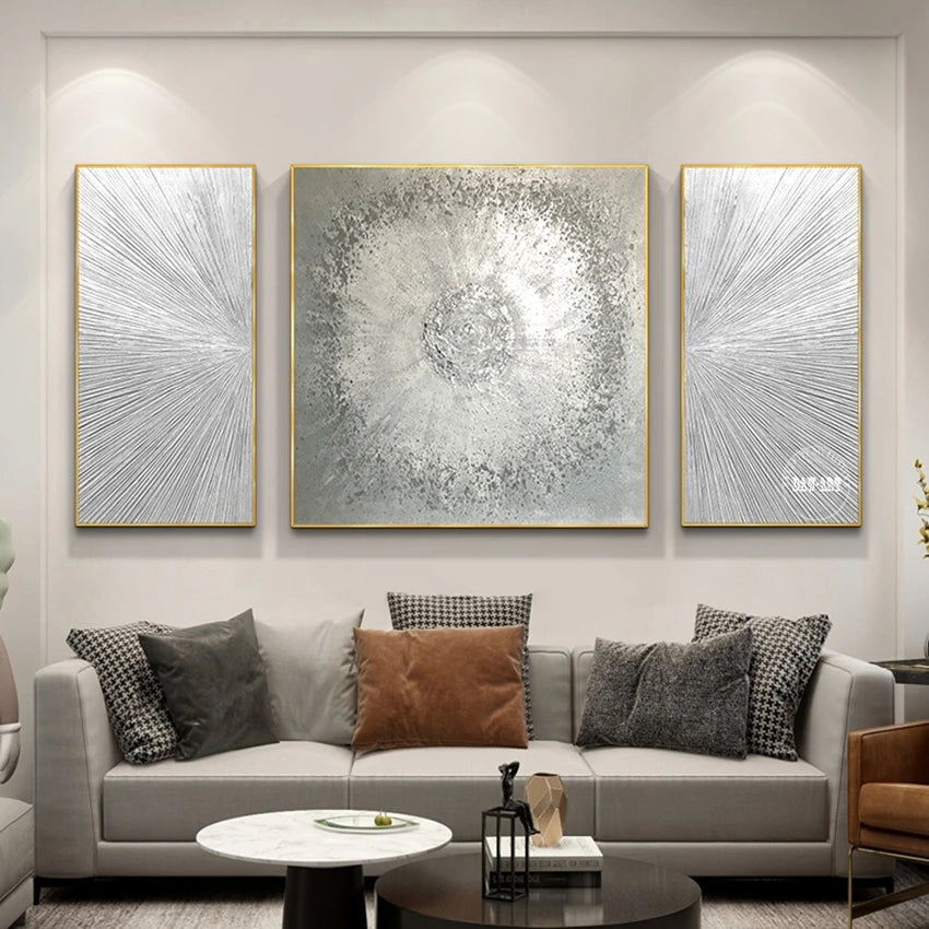 New Arrival Modern Abstract Golden Mountain Landscape Oil Paintings On Canvas China Artwork Wall Decor For Room Unframed.