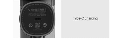 Xiaomi Mijia Bürstenlose elektrische Bohrmaschine 2, Smart Home-Elektrowerkzeug Typ C, wiederaufladbarer multifunktionaler Akku-Bohrschrauber, Schraubendreher CN
