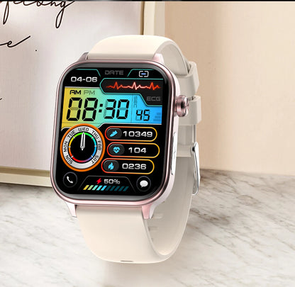 2025 New ECG+PPG Smart Watch Women Heart Rate Blood Lipid Uric Acid Women Menstrual Health Tracker Smartwatches For Android iOS