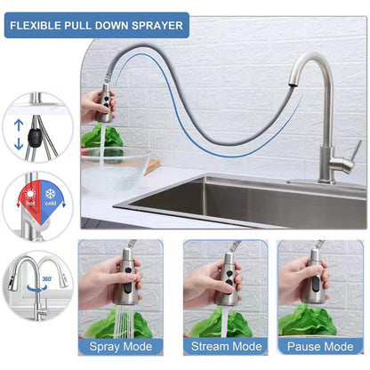 Wasserfall-Küchenspüle, Unterbau-Küchenspüle aus Edelstahl mit einer Schüssel, modernes Küchenspüle für die Arbeitsplatz