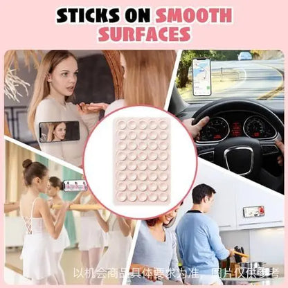Double Sided Silicone Suction Cup Phone Case Detachable Stand For Hands-Free Selfies And Videos Just Use For Smooth Glass.