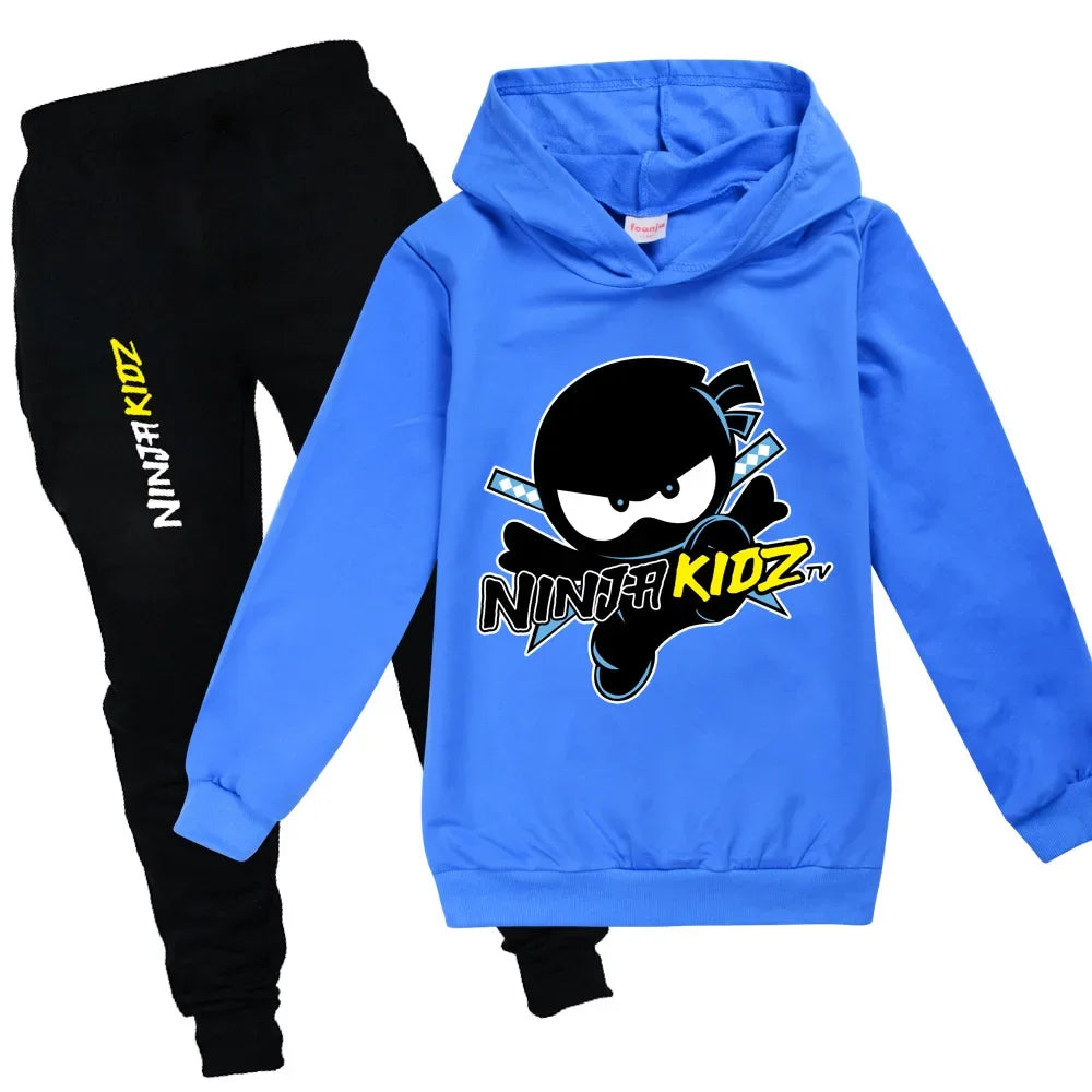 Ninja Boys Clothing Set Spring Autumn Fashion Hoodies Tracksuit NINJA KIDZ Hooded T-Shirt Suit Children Kid Girl Sweatshirt.