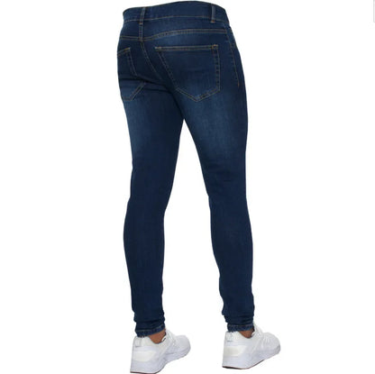 Business Men's Casual Jeans Stretch Denim Trousers Spring Autumn Classic Black Sky Blue Grey Straight Work Fashion Brand Clothin.