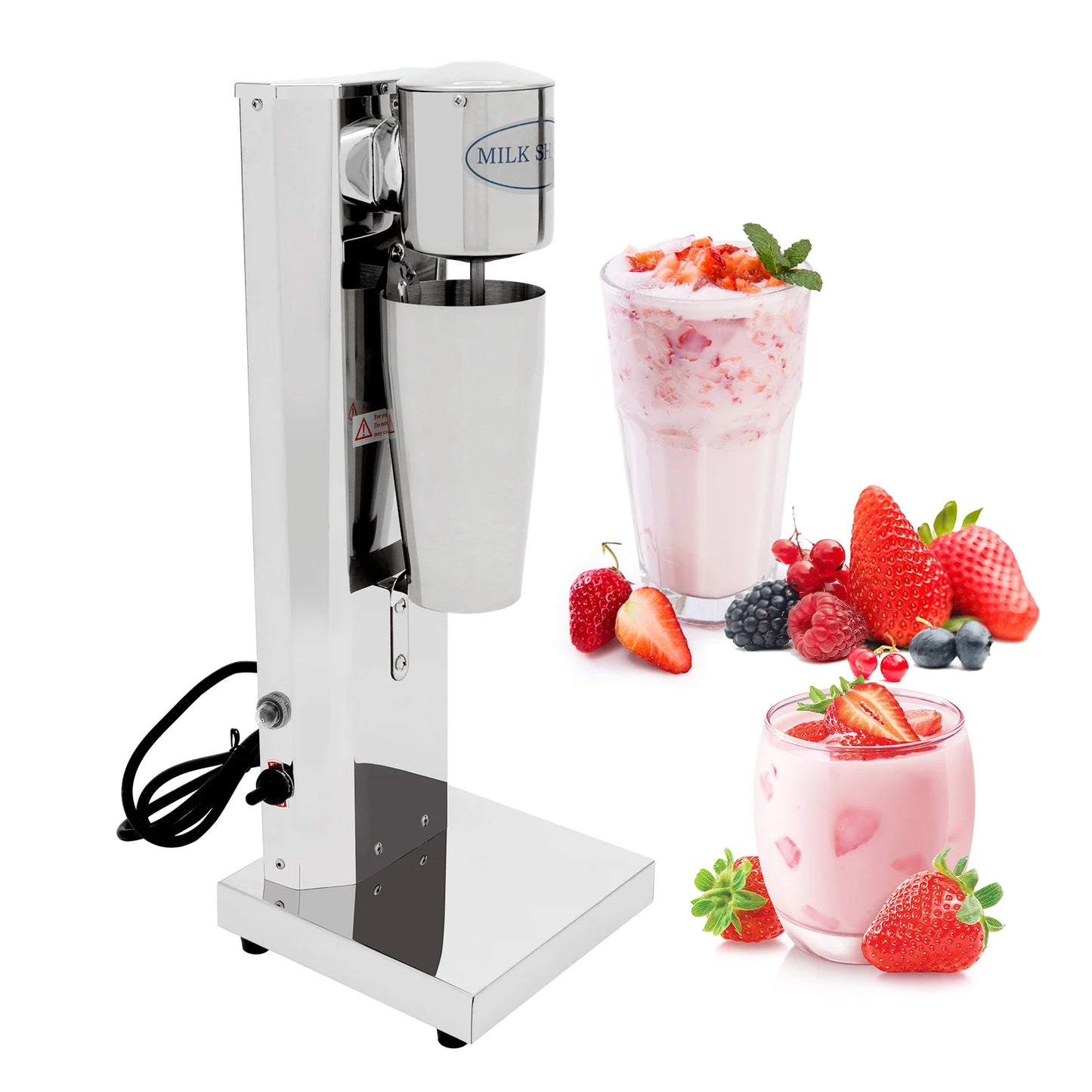 180W 650ML Commercial Milk Shake Machine Stainless Steel Milkshaker Machine 18000rpm Milk Cream Mixer.
