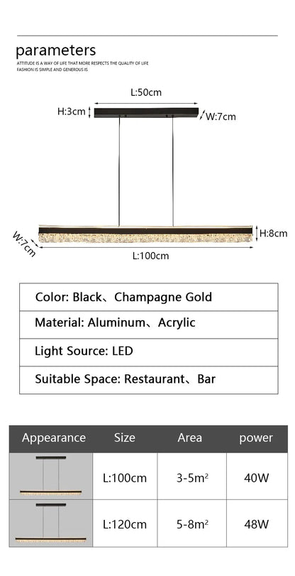 Restaurant-Pendelleuchten für Dach, Pendelleuchte im nordischen Stil, jetzt Stehtischlampe, Küchenlampen, Esstischlampe, LED-Kronleuchter.