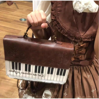 Fashion Polka Dot Ladies Piano Bag New Style Niche Underarm Shoulder Bag Sweet Personality Piano Backpack Women's Bag Square Bag