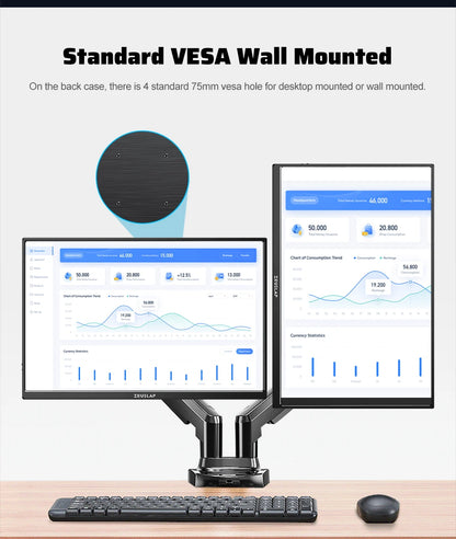 ZEUSLAP 16" 2.5K 144hz Portable Monitor 2560*1600 16:10 100%sRGB 500Cd/m²  Travel Gaming Display for Laptop Switch ps4 ps5 Xbox.