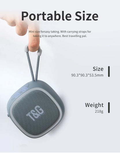 Bluetooth Speaker TG659 Mini Portable Wireless Powerful Speakers TWS BT 5.3 Sound Box HIFI Loudspeaker Supports TF Card Radio.
