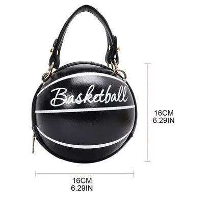 PU Basketball Women's Bag New Network Red Football Bag Personalized Fun Pink Basketball Bag Ins Versatile Chain Shoulder Bag.