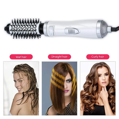 Hot Selling Automatic Rotating Hot Air Brush 2-In-1 Hair Salon Comb Straight Hair Brush And Portable Home Hot Air Comb.