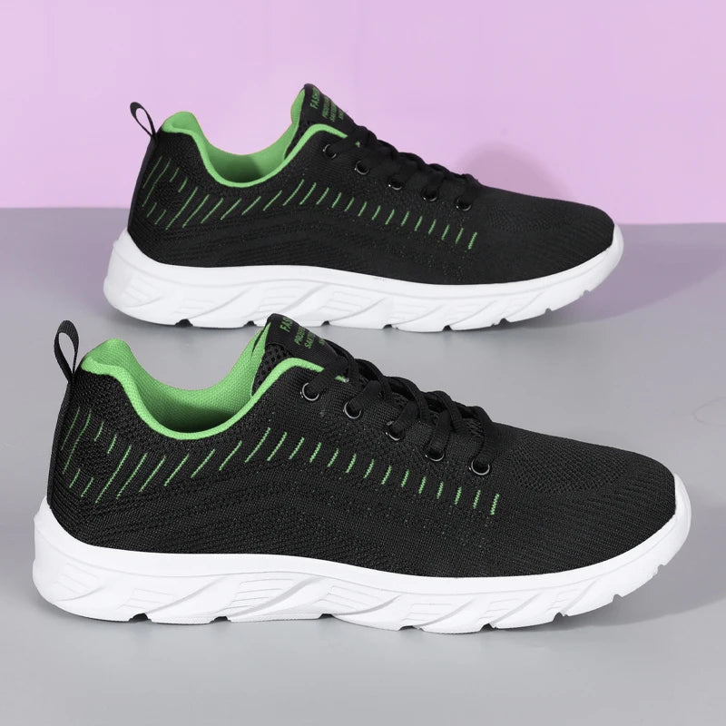 YRZL Lightweight Running Shoes Breathable Non-Slip Running Shoes Men Comfortable Sneakers Outdoor Sports Soft Wear-Resistant.