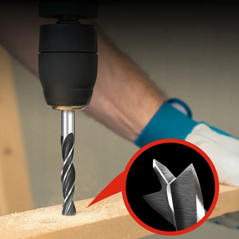 2/5/7 stücke 3/4/5/6/7/8/10mm Sechseckigen Griff Drei Spitzen holzbearbeitung Bohrer Set Holzbearbeitung Loch Reiben Power Tool