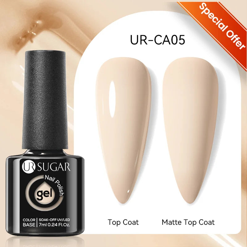 UR SUGAR 7/7.5ml Summer Blue Silver Gel Nail Polish Semi Permanent High Quality Soak Off UV LED Varnishes Nails Art Manicure