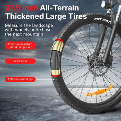 HX Q5 Ebikes 2000W Adults Electric Bike Bicycle 2000W 48V 20AH 27.5 Inch Off-Road Tire Electric E Bikes Mountain Ebike.