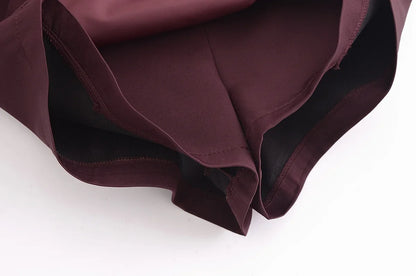 TFMLN New Spring Women Solid Skort Fashion Causal Side Zipper Mini Shorts Skirts Vintage High Waist Streetwear Shorts Skirts.