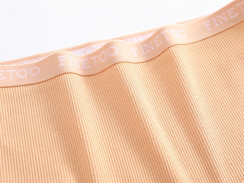 3Pcs Plus Size Cotton Underwear Sexy Striped Mid Waist Panties Breathable Stretch Belt Briefs Female Comfort Lingerie Shorts New