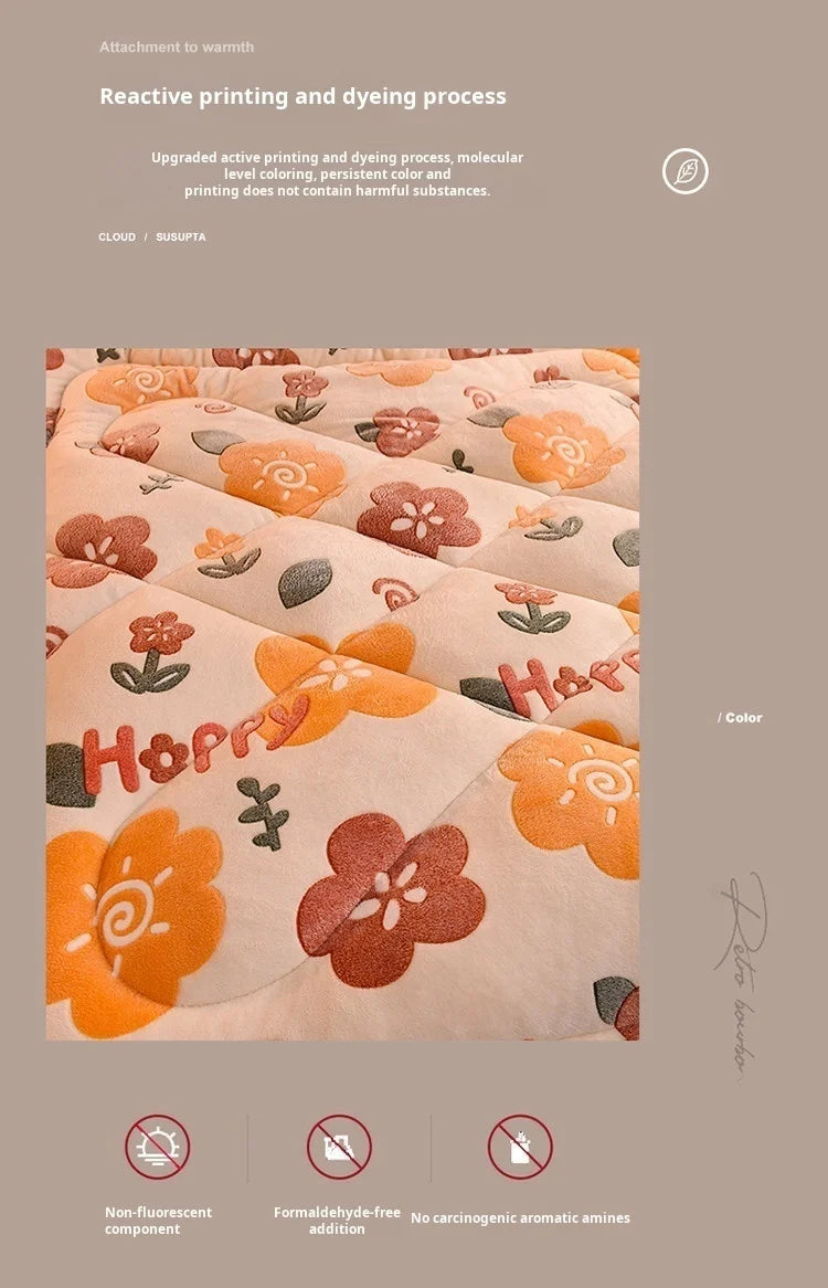 Household Thickened Warm Quilt Core Milk Double-sided Velvet Lamb Wool Autumn Winter Blanket Warm Double-sided Velvet Core
