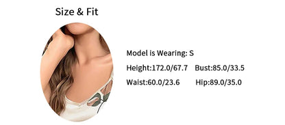 Elegantes Damen-Pyjama-Set aus Satin mit Blattmuster, V-Ausschnitt, Cami-Oberteil und elastische Hose für bequemen Schlaf und Faulenzen.