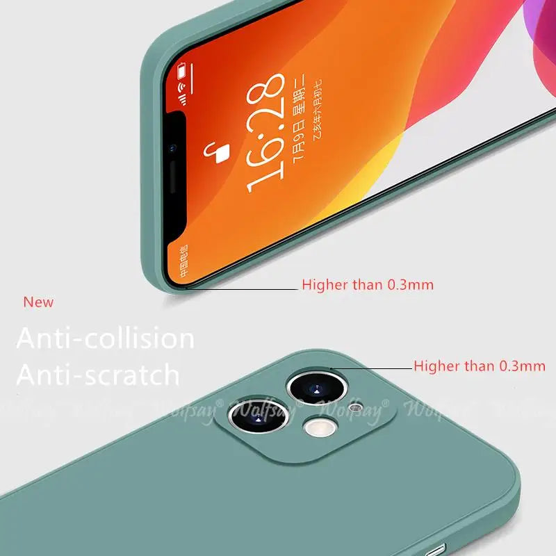 For iPhone 17 Pro Case Liquid Silicone Plain Rubber TPU Case For iPhone 17 Pro Cover Protector For iPhone 17 Air Pro Max Case.