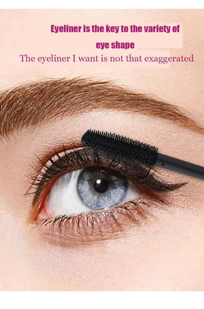 4D Silk Fiber Lash Mascara Lengthening Thick Curling Waterproof Mascara No Fading 24h Lasting Eye Lashes Brush Enhance Eyelashes.