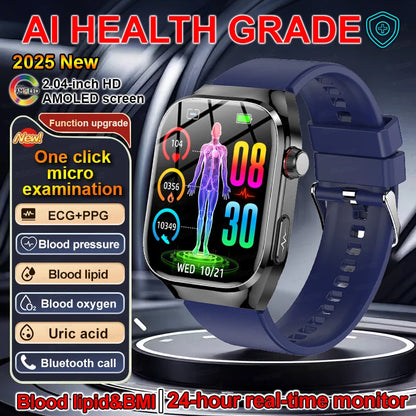 SmartWatch Voice Call Push reminder Physical examination Health Watch Blood Pressure UricAcid Blood Oxygen ECG Sport Smart watch