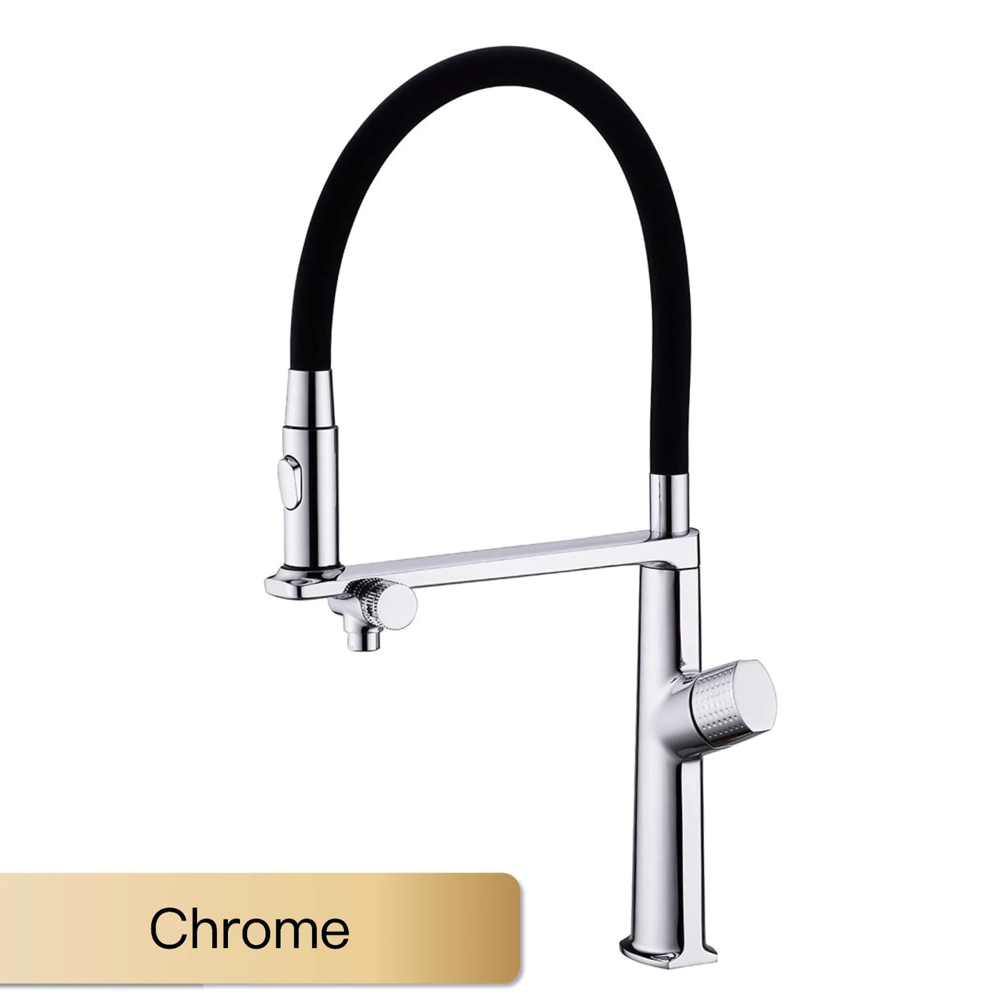AITANA Luxury Brass Gun Grey Pull out 2-Function Kitchen Faucet Single Handle Cold and Hot Water Pure Water Design Sink Tap