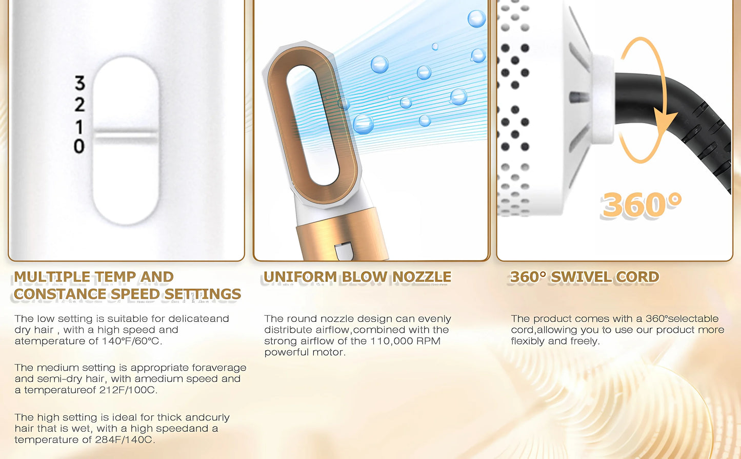 5 In 1 Electric Hair Brush Hair Dryer For Dyson Airwrap Automatic Curler Hair Straightener Hot Air Comb Hairdressing Appliance.