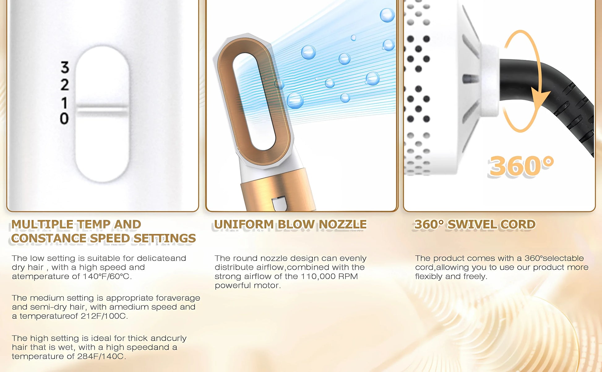 5 In 1 Electric Hair Brush Hair Dryer For Dyson Airwrap Automatic Curler Hair Straightener Hot Air Comb Hairdressing Appliance.