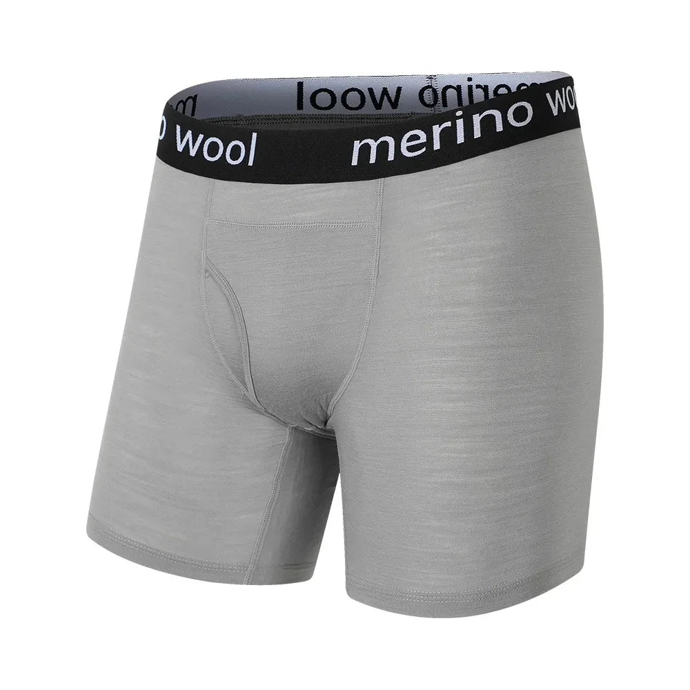 Herren-Boxershorts aus Merinowolle, Herrenunterwäsche, 100 % Merinowolle, Herren-Boxershorts aus Merinowolle, weich, bequem, atmungsaktiv, feuchtigkeitsableitend, USA-Größe