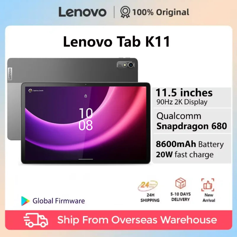 Lenovo K11/plus TB352FC Global Firmware Tablet Global Version 6G+128G WIFI Version Tablet 8600mAh 11.5'' 90Hz 400nits Tablet.