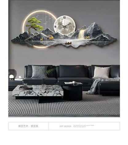 2025 Design Luxus Wanduhren Wohnzimmer Led Ästhetische Minimalistische Wand Uhr Stille Mode Nordic Horloge Murale Home Decorat
