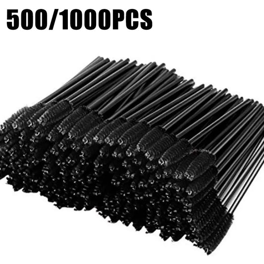500/1000PCS Eyelashes Brushes Set Wholesaler Disposable Lash Mascara Brush Lashes Extension Eyebrow Wands Applicator Makeup Tool.