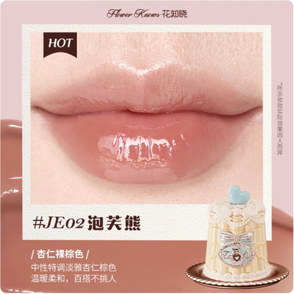 Flower Knows The Sweetie Bear Collection Coating Lip Jelly Lip Cream 5ml Lip Makeup Professional Cosmetics