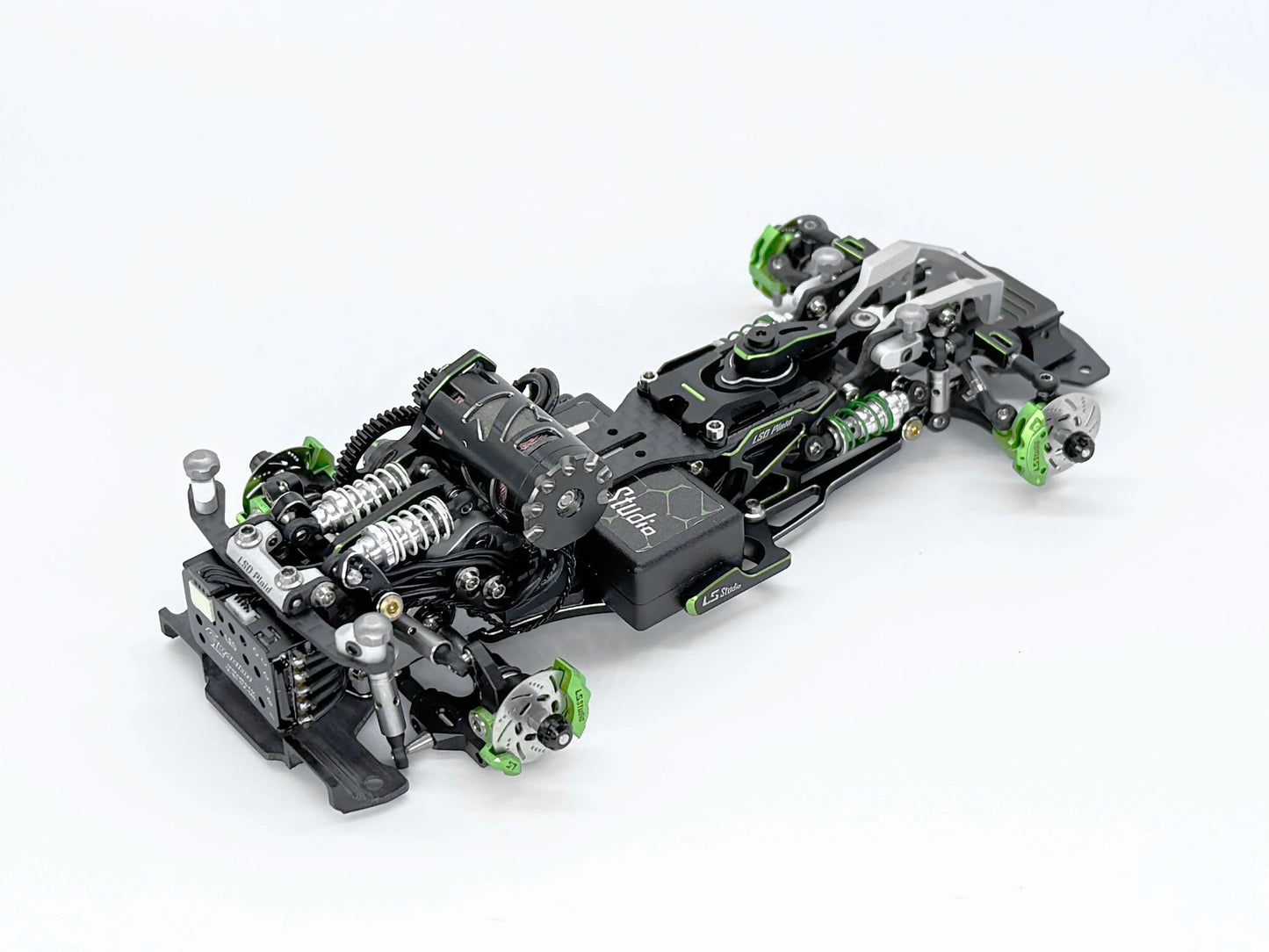 LSD Plaid RC Mini Car 1/24 RC Drift Mosquito Car  Frame KIT Lightweight Electric Remote Control Drift Model Toy Holiday Gift.