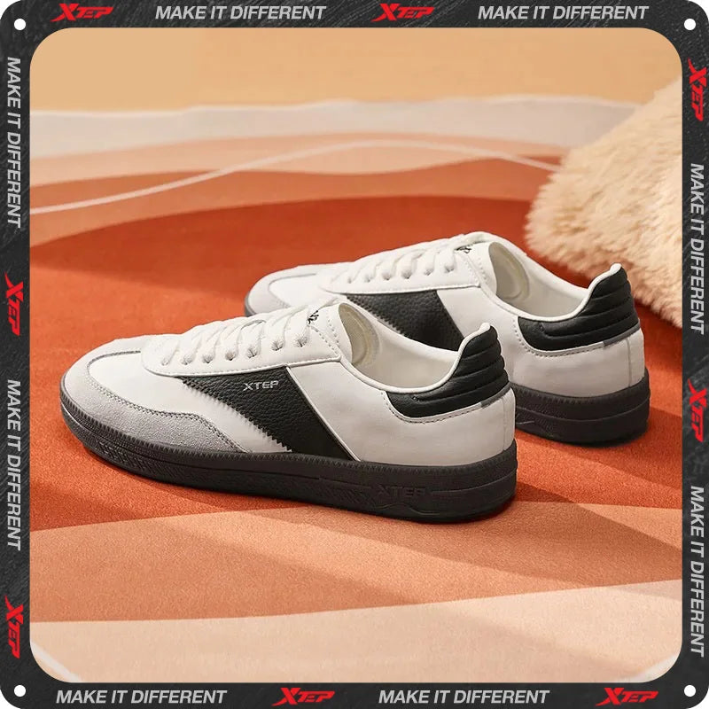Xtep Skateboarding Shoes Non-Slip Wear-Resistant Casual White Couple Skate Sneakers Male Female Luxury Brand Shoes 881219319851.