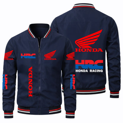 2025 New Men's Honda Motorcycle Jacket Honda Wing HRC Logo Jacket Oversized Biker Racing Team Jacket Honda Men's Clothing Coats.