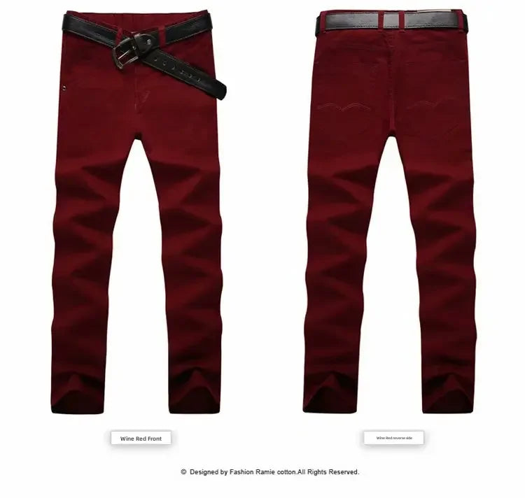 Frühling Sommer männer Hosen Farbe Gerade Bein Hosen Jugend männer Tragen Koreanischen Stil Slims Glättet Silhouette Dünne handel Hosen.