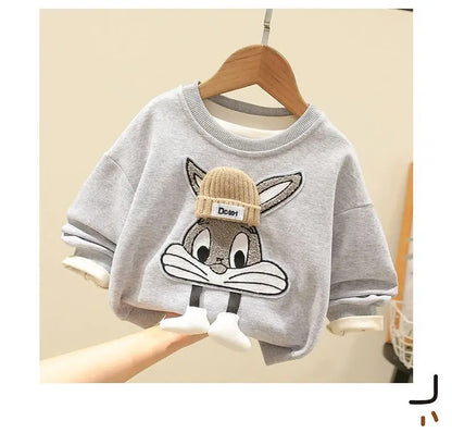 Autumn Kid Boy Clothes Set Cartoon Printed Sweatshirts Pullover Top and Pants Bottom 2pcs Suit Children Girls Outfits Tracksuits.