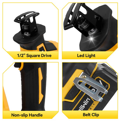 MELLWIN 3600W Bürstenlose Elektrische Säbelsäge Elektrische Kettensäge Säbelsäge Tragbare Power Schneiden Werkzeug Für 21V 18v Batterie