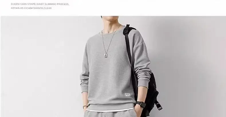 Loose Men's Long Sleeve Hoodie And Pants Set Spring Autumn New Style Casual Sports Youth Loose Fit Male Fashion Outfit