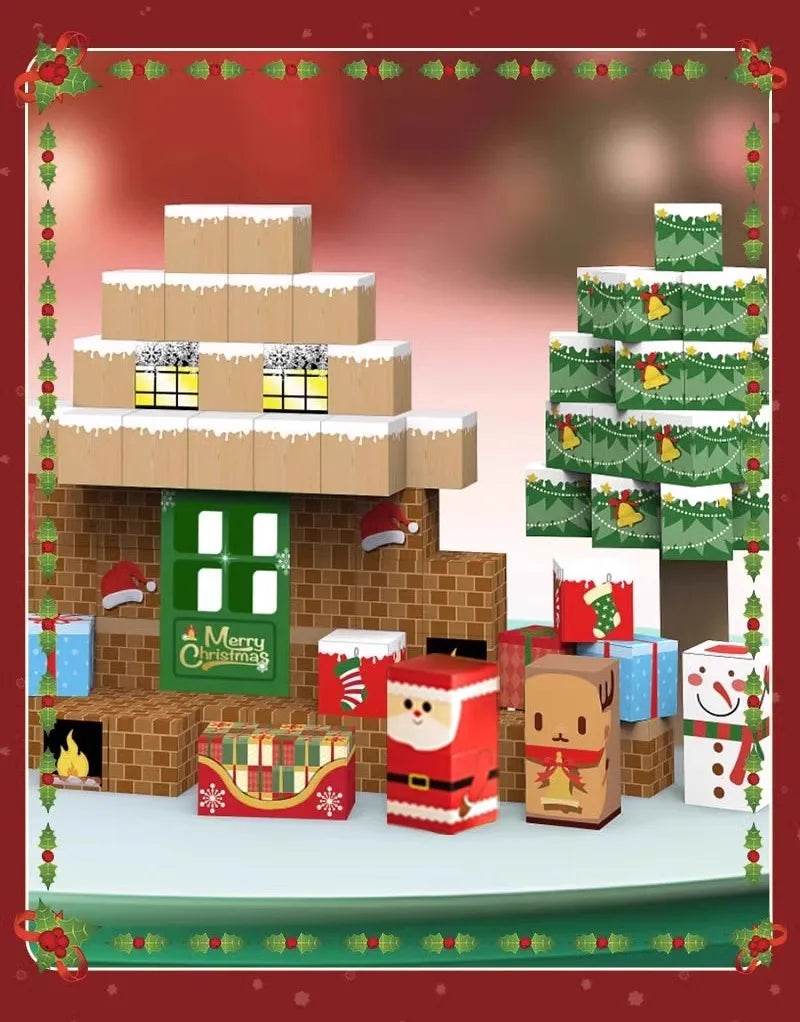 Christmas Gift Magnetic Building Blocks  STEM Educational Toys for KidsStem Montessori Stacking Cubes Construction Set.