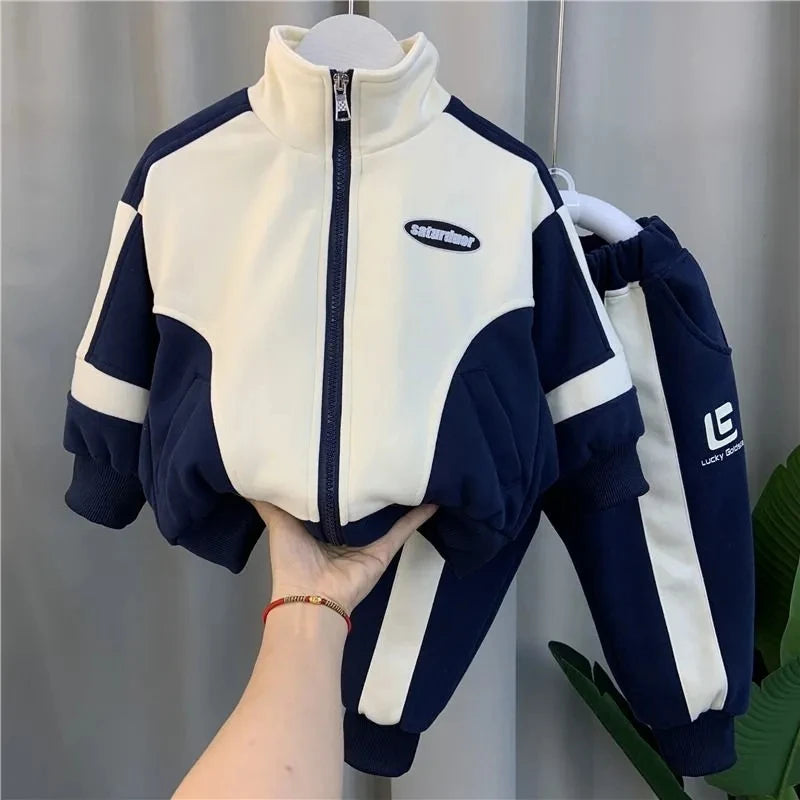 Children's Clothing Set Spring and Autumn Season New Boys and Babies Casual Jackets and Pants 2-piece Set Korean Sportswear.