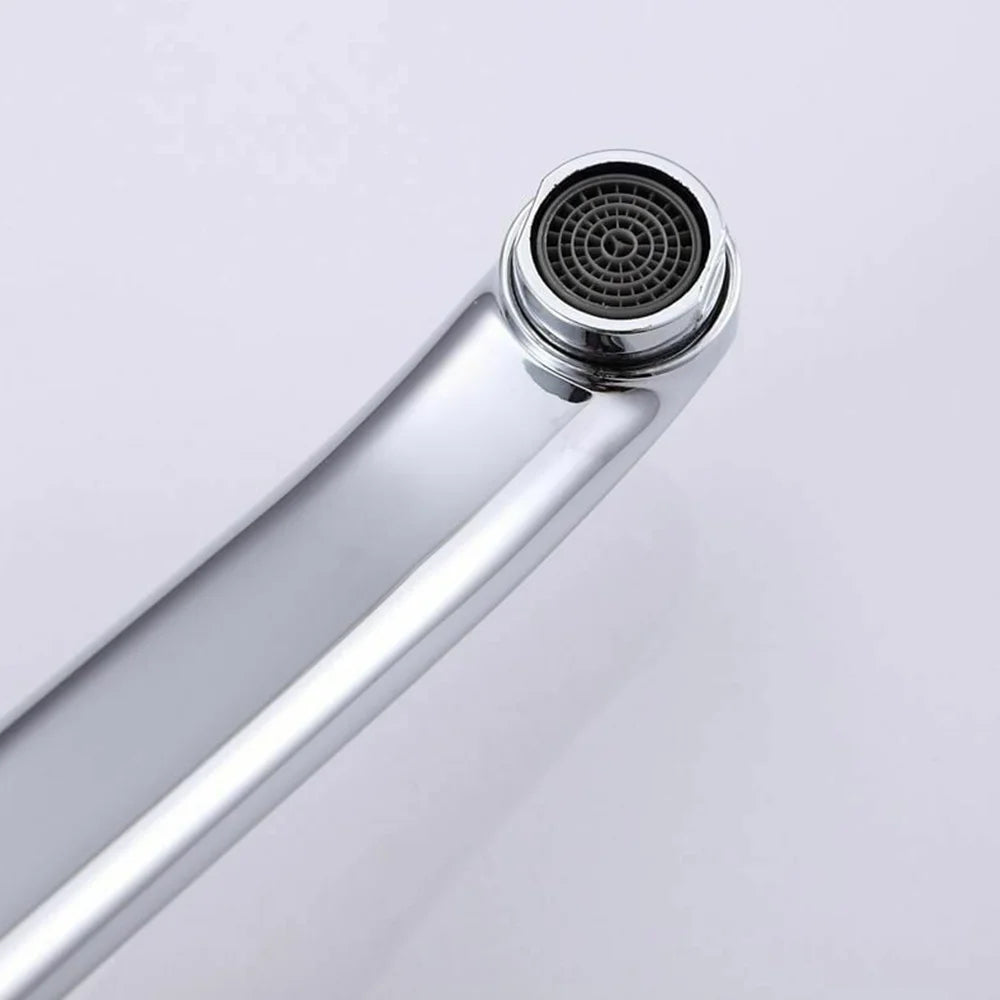 Faucets Kitchen Standing Faucet Bathroom Faucet Single Handle Basin Taps Hot & Cold Water Tap Chrome Plated Sink Faucets