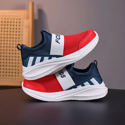 Girls Slip on Shoes Children Sneaker Fashion Knit Fabric Luxury Kids Casual Shoes Lightweight School Sports Girls Shoes