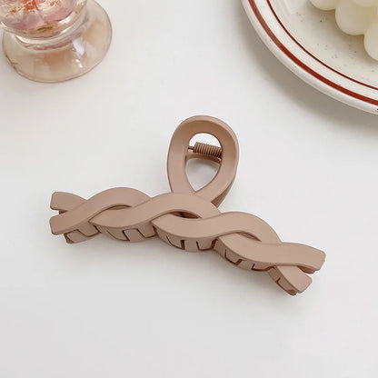 Women Hair Claw Clips Korea Coffee Beige Acrylic Large Hair Claw Hairpin Geometric Barrettes Crab Girl Headwear Hair Accessories