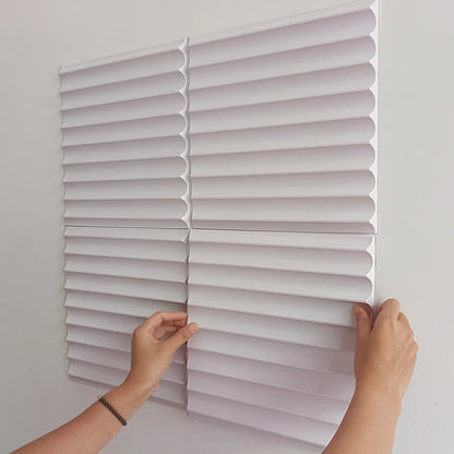 12pcs 30cm 3D Wall Panel Venetian blinds mouldings Living Room Background Decal Tile Mold 3D wall sticker bathroom kitchen wall