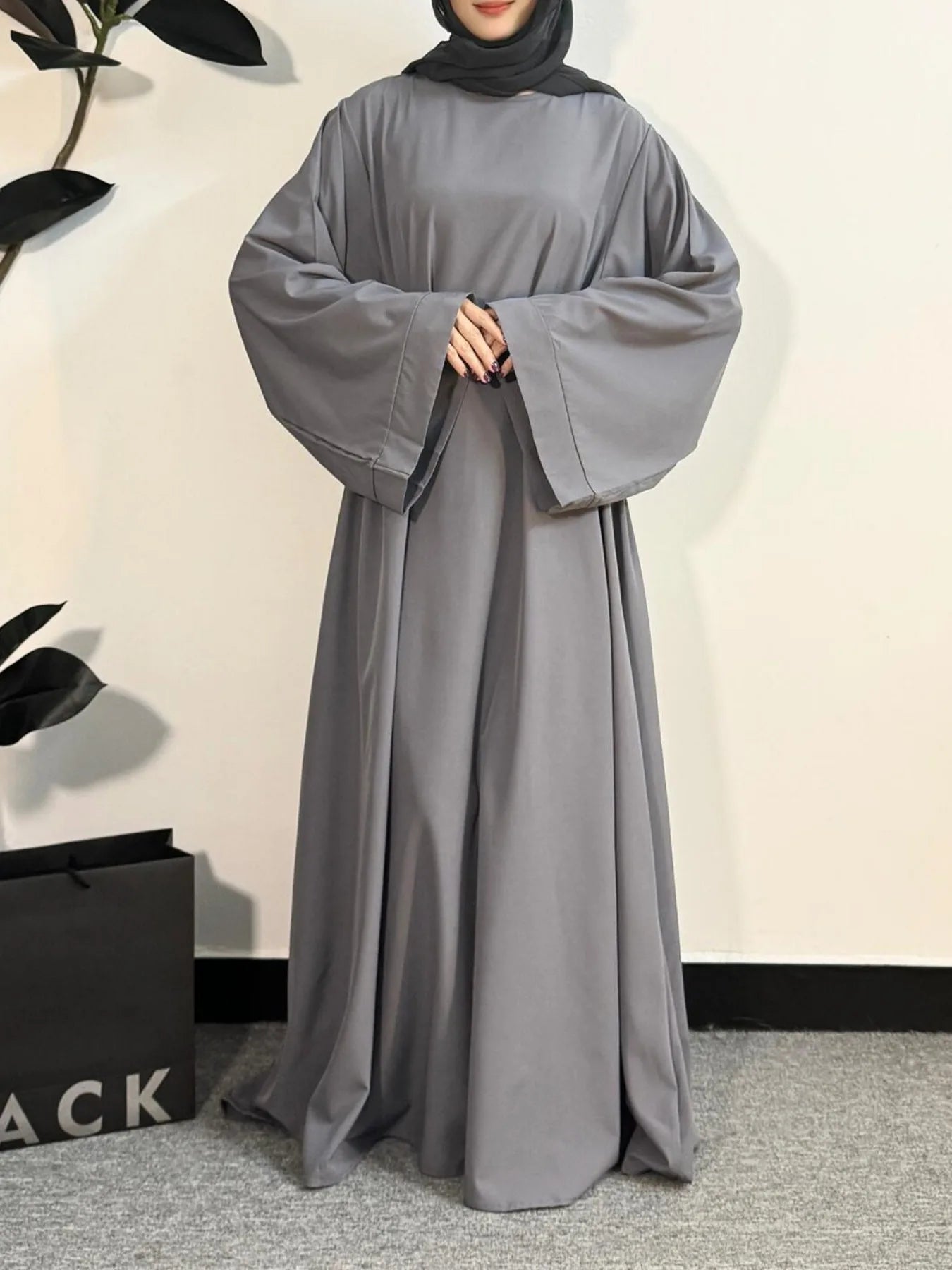 Muslim Abayas Women Kaftans Prayer Dress With Belt Full Sleeve.