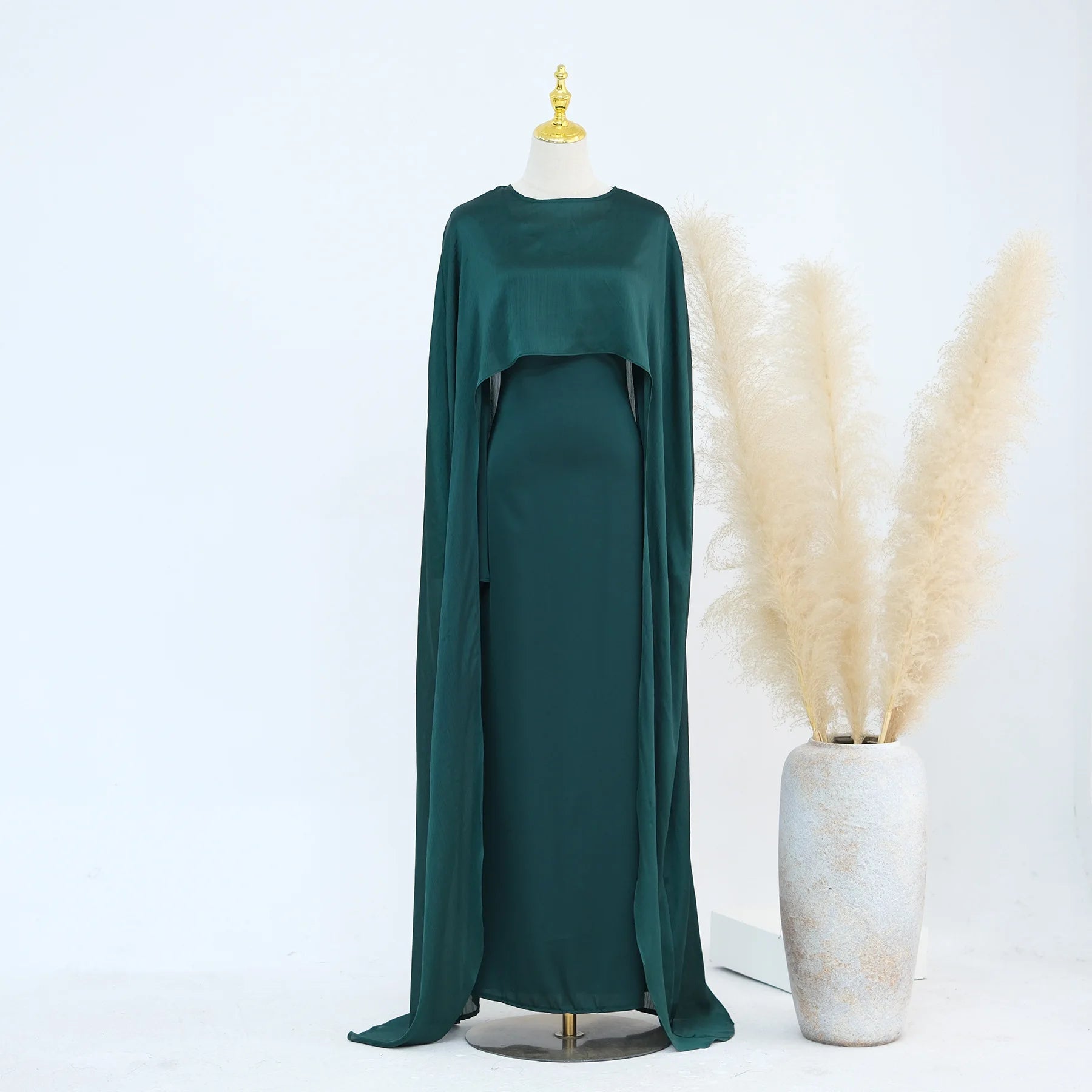 Ramadan 2 Piece Muslim Women Set Dubai Modest Abaya Islam Abayas Femme Elegant Arabic Clothing Fashion Turkey Solid Outfit 2025.